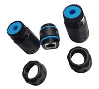 HDOYTXXM Adaptador Ethernet RJ45 Cat6 hembra a hembra con protección impermeable IP68 para hogar y oficina