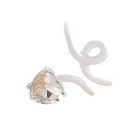 HDOYTXXM Anillos Simples Ajustable Moda Apertura Corazón Aleación Textura Adecuado Para Emparejar Look Amor Símbolo Joyería Joyería, como se describe