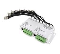 HDOYTXXM Balun de vídeo pasivo de 8 canales para mejorar la transmisión de señales en sistemas de seguridad CCTV en interiores y exteriores