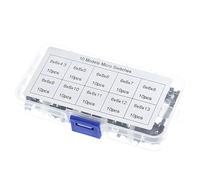 HDOYTXXM Botón conmutador de Panel momentáneo para Consola de Juegos, Dispositivo de Oficina, Montaje electrónico Que Necesita reparación, botón conmutador pequeño, 100/200 Uds