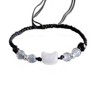 HDOYTXXM Brazalete de Esfera de Gato modificable para cónyuges Año de Nacimiento exitoso Artesanía Permanente Unisex Presente Joyería con Cuentas de Pareja simbólica