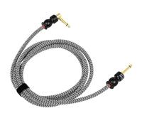HDOYTXXM Cables de guitarra Cable de instrumento Sonido silencioso Ángulos rectos a rectos 6, 35 mm 1/4 de pulgada a 1/4 de pulgada Amperios Cables de amperios