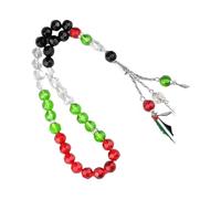 HDOYTXXM Cadena ajustable de cristal multicolor hecha a mano para joyería de oración festiva Actividad de desgaste diario Pulsera de borla triangular ligera, talla única, como se describe