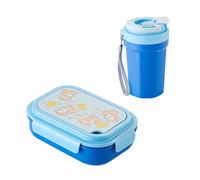 HDOYTXXM Caja Bentos de fácil de Usar con divisores extraíbles, Juego de Recipiente para Almuerzo y hervidor para y niños, Caja de Comida portátil para microondas con sellada