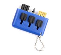 HDOYTXXM Cepillo de limpieza profesional 3 en 1 ranura de golf, afilador de ranuras, cepillos de raqueta, herramienta de limpieza para hombres y mujeres, cepillos de raqueta, herramienta de limpieza