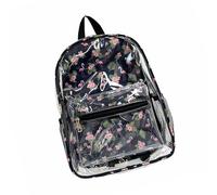 HDOYTXXM Clear Backpack Fashion PVC School Bag Gran Capacidad Portátil Daypack Casual Mochila Bolsa de Libros para Escuela Colegio Viaje PVC Schoolbag, Flamingo.