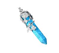 HDOYTXXM Collar de gota de cristal colgante suave polaco Envolvió encanto cómodo accesorio de joyería para entusiastas de la moda colgante de cristal ligero, talla única, como se describe, como se