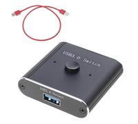 HDOYTXXM Conmutadores USB 3.0 bidireccionales, transferencia de datos rápida de hasta 5 Gbps, fácil intercambio de dispositivos USB entre dos computadoras. Conmutador USB bidireccional