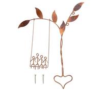 HDOYTXXM Decoración de pared de madera, escultura de columpio con raíces en amor, adornos decorativos para colgar en la sala de estar, dormitorio, escultura de columpio con raíces en amor