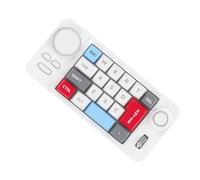 HDOYTXXM Doble rueda de desplazamiento teclado mecánico 19 teclas pequeño teclado retroceso de color programable joystick interruptores intercambiables en caliente mecánico con botón de control
