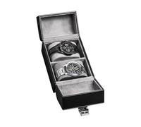 HDOYTXXM Estuche organizador de relojes de piel sintética, interior suave para la presentación y almacenamiento de relojes de coleccionista para hombre