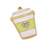 HDOYTXXM Helado/Taza/Teléfono Forma Encanto Con Acabado Brillante Para Accesorios Colgante De Acero Inoxidable Para Bolsos Llaveros Joyería De Helado, talla única, como se describe