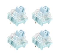 HDOYTXXM Interruptores silenciosos de Color Azulado para Teclado mecánico, Paquete de 10/4 Uds, Extras, 3 Pines, RGB, silencioso, 42g, Interruptor Azulado