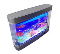 HDOYTXXM Lámpara de mesa de peces, iluminación USB, para acuario, con movimiento, para salón, dormitorio, oficina en casa, decoración, luz nocturna LED realista