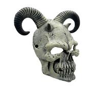 HDOYTXXM Máscara de demonio de diablo miedo de monstruo de cuerno para Halloween, disfraz de cosplay de Mardi Hierba para hombres y mujeres