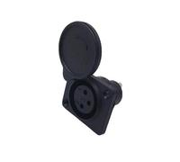 HDOYTXXM Mobility Scooter Panel Mount Port Hembra Conector Socket Easy Installation Auto Reemplazo Parte 3 Pin Conector de Socket