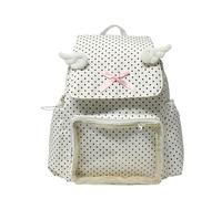 HDOYTXXM Mochila transparente moderna Decoraciones de puntos Diseño organizativo de gran capacidad Correa ajustable para uso diario Mochila transparente