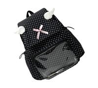 HDOYTXXM Mochila transparente moderna Decoraciones de puntos Diseño organizativo de gran capacidad Correa ajustable para uso diario Mochila transparente