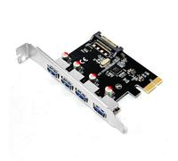 HDOYTXXM Multiports USB Hub Card PCIE3.0 USB Expansión Fuente de alimentación integrada Diseño compacto para la ampliación de ordenadores de sobremesa