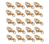 HDOYTXXM Multiusos Cierre de Acero Inoxidable Con Anillos Delicado Encontrar Joyas Para Crear Accesorios De Joyería