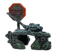 HDOYTXXM Naufragio de resina realista para tanque de peces, acuarios, paisaje, maceta, ornamento de plantas, protección destruida, decoración de paisajes