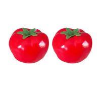 HDOYTXXM Paquete de 2 Tomates Espumosos Simulación Tomates Decorativos Frutas Artificiales Para Fiesta De Navidad Y Fotomobilie