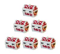 HDOYTXXM Pequeñas cajas del tesoro de resina decoraciones de paisaje para tanques de peces acuarios de agua dulce y salada Mostrar accesorios bajo decoración de agua