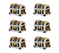 HDOYTXXM Pequeñas cajas del tesoro de resina decoraciones de paisaje para tanques de peces acuarios de agua dulce y salada Mostrar accesorios bajo decoración de agua