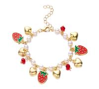 HDOYTXXM Pulsera con encanto de frutas de moda simboliza dulzura y felicidad adecuada para mujeres jóvenes y entusiastas de la moda, talla única, como se describe