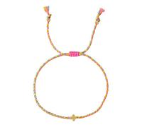 HDOYTXXM Pulsera cruzada de cuatro cuerdas de algodón de tormenta de colores en estilos bohemios que son adecuados tanto para hombres como para mujeres trajes elegantes