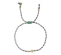 HDOYTXXM Pulsera cruzada de cuatro cuerdas de algodón de tormenta de colores en estilos bohemios que son adecuados tanto para hombres como para mujeres trajes elegantes