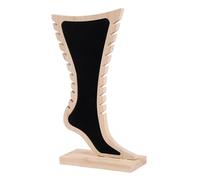 HDOYTXXM Soporte de accesorios en forma de pie de bambú collares joyas titular con múltiples niveles para dormitorio o tienda de presentación