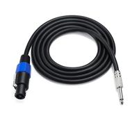 HDOYTXXM Speakon - Cable de conexión para altavoz (conector macho de 1/4 pulgadas, conector SpeakON a conector hembra de 6,35 mm)
