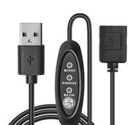 HDOYTXXM USB Speed Controller Electronic Regulator Conmuta 3 velocidades ajustable del ventilador del automóvil Cable de regulación de la velocidad del ventilador para escritorio