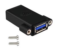HDOYTXXM USB3.0 Hembra Conector Adaptador USB3.0 Acoplador Cambiador de Sexo Extender Panel de Orificio de Cable Expander