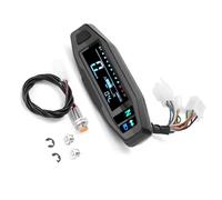 HDOYTXXM Velocímetro Digital para Motocicleta, tacómetro, Pantalla LCD con retroiluminación Blanca, indicador de Velocidad LED para Bicicleta, Crucero, ATV, Scooter, medidor Chopper