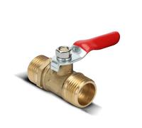 HDPHCRIUN 1 Uds 1/8 "1/4" 3/8 "1/2" válvula de Bola Rosca Macho Conector latón Adaptador acoplador Ajuste Cobre(1/8 Inch)