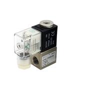 HDPHCRIUN 2V025-08 2V025-06 Normalmente Abierto 2 vías Posiciones válvula solenoide de Aire Válvula Control Fluido 1/4 1/8 DC12V 24V AC220V 110V 1 Uds(No Fittings,2V025-08NO DC12V)