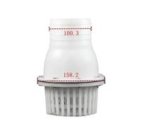 HDPHCRIUN Bomba de Gasolina pie, Bomba Agua, Cabezal Ducha, 40/50/65/73/100 mm, Blanco y Negro(Grigio)