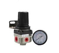 HDPHCRIUN Mini regulador de presión Aire G1/4, válvula Reductora neumática Ajustable con manómetro for compresor(AR5000-10)