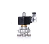 HDPHCRIUN Válvula Solenoide de Acero Inoxidable 3/4 "válvula solenoide Normalmente Abierta Impermeable con indicador Potencia LED 24V 12V 220V 110V(G-24VAC-VITON-SEAL)