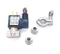 HDPHCRIUN Válvula Solenoide de Acero Inoxidable Normalmente Abierta, Abrazadera portabrocas 2 vías VX2120-08-SS-NO W, 1 Uds(AC220V)