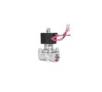 HDPHCRIUN Válvula Solenoide de Agua Acero Inoxidable 3/4 ", 220v, válvula solenoide Impermeable Bobina Completamente Cerrada DN20 Normalmente(G-110vac-viton-seal)