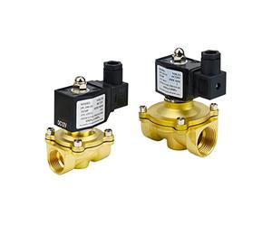 HDPHCRIUN Válvula Solenoide eléctrica de latón Normalmente Cerrada con Sello NBR/FKM DN15 DN20 DN25 12V/24V/220V 1 Uds(FKM SEAL-DC12V,DN20)