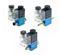 HDPHCRIUN Válvula solenoide neumática de 12V 24V 220V 2 Posiciones 1/4 Puerto vías Normalmente Cerrada 2V025-08 Control magnético del compresor Aire 1 Pieza(12mm-12mm KN,DC 24V)