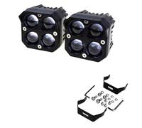 HDRTCBU Faro Adicional para Moto Luz LED de 80W para motocicleta, proyector de 3 pulgadas, luces de conducción, lámpara antiniebla para faros de motocicleta, foco Luz Delantera de Motocicleta