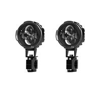 HDRTCBU Faro Adicional para Moto Par de faros antiniebla para motocicleta de 100W, foco de luz Led auxiliar, faro antiniebla intermitente de doble Color Luz Delantera de Motocicleta(White light)