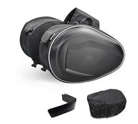 HDRTCBU Protector de Forro de Carga Bolsa Impermeable para sillín de Motocicleta/Bolsas de Viaje para Casco Lateral de Motocicleta + Cubierta para Lluvia, un par Forro de Maletero(PU and Plastic)