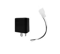HDRTCBU Relé Intermitente Motocicleta Relé Intermitente LED Electrónico De 2 Pines Con Cables Para Motocicletas, Scooters, Señales De, Intermitentes Hyper Flash(Black)