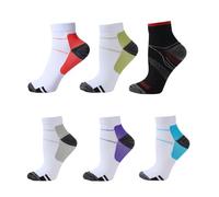 HDSDVNON Calcetines De Compresión For Deportes Al Aire Libre Con Diseño De Tira Antideslizante De Silicona, Disponibles En Varios Colores Y Con Diseño De Tubo Corto.(E1,L/xl(40-44))